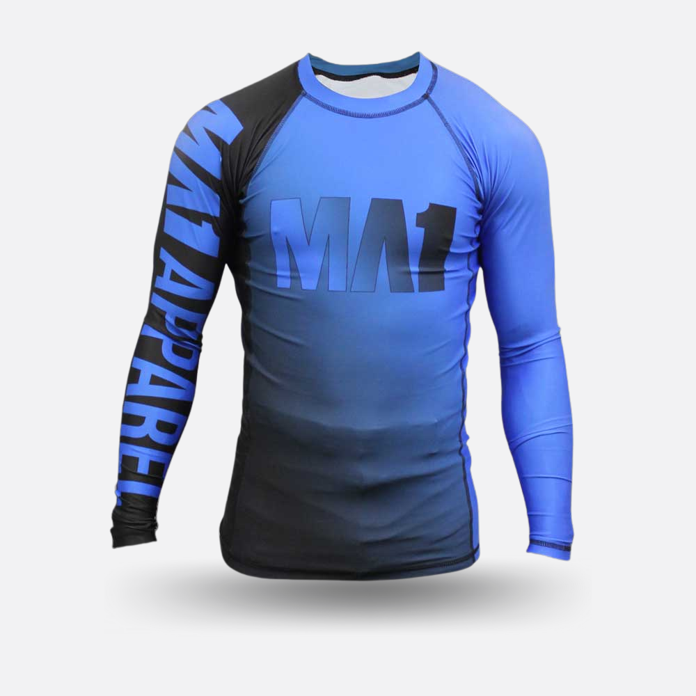 MA1 Long Sleeve Rash Guard - Gradient Blue
