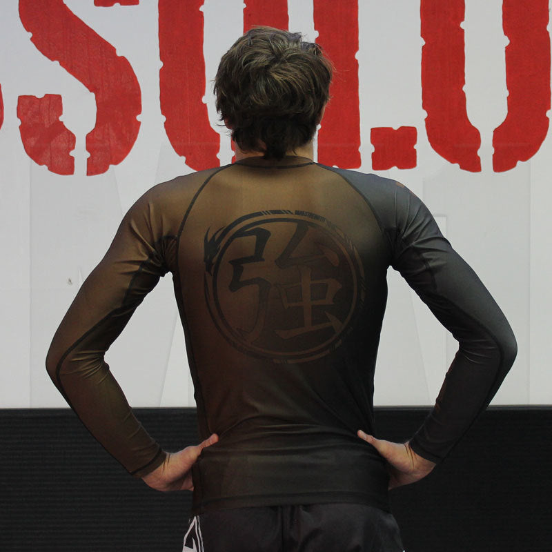 MA1 Long Sleeve Rash Guard - Gradient Brown